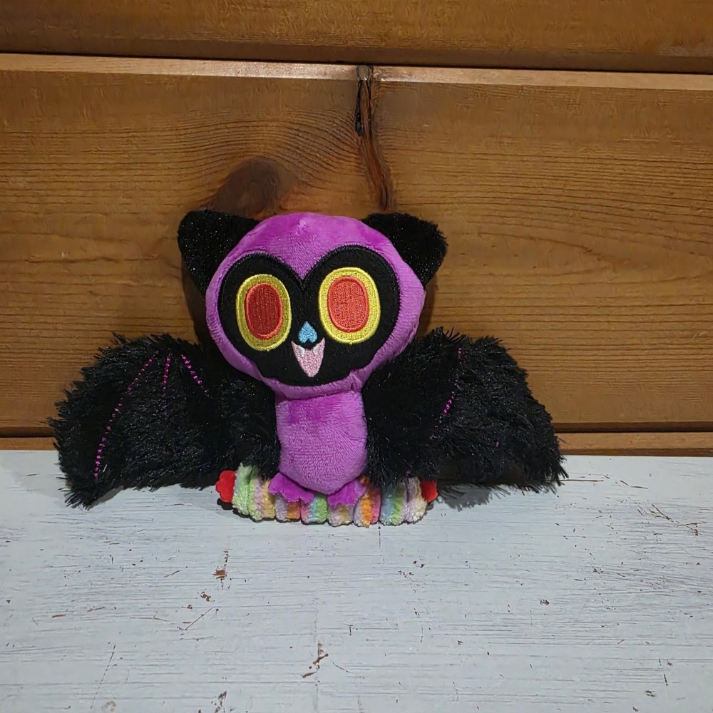 Bark Box Dog Toys Bat Outta Howl Halloween Plush S 0-20lbs Small New Squeaker 4"